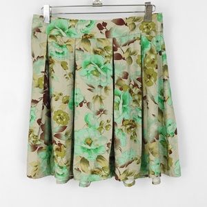 Urban Outfitters Kimchi Blue Floral Pleated Skirt